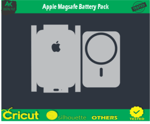 Apple Magsafe Battery Pack skin vector Template