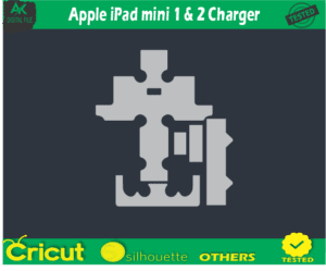 Apple iPad mini 1 & 2 Charger skin vector Template