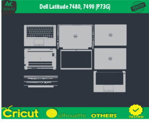 Dell Latitude 7480 7490 (P73G) Skin Template Vector