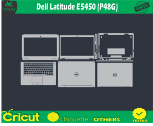 Dell Latitude E5450 (P48G) Skin Template Vector