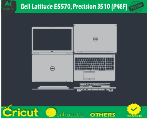 Dell Latitude E5570 Precision (P48F) Skin Template Vector