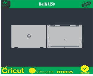 Dell N7350 Skin Vector Template free