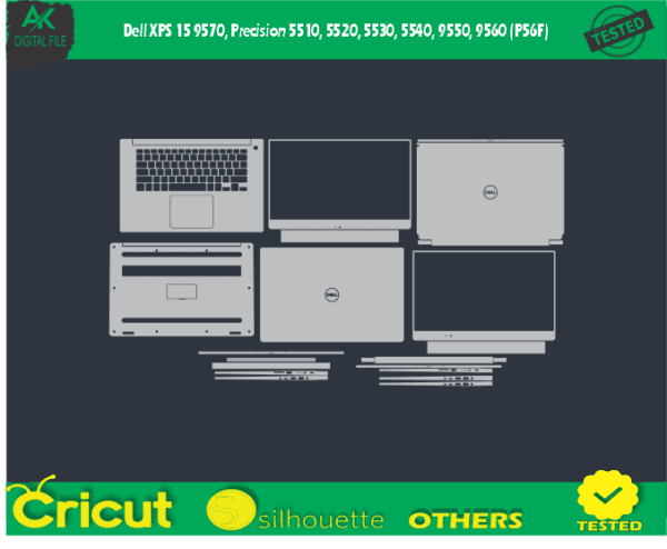 Dell XPS 15 9570, Precision 5510, 5520, 5530, 5540, 9550 9560 (P56F)