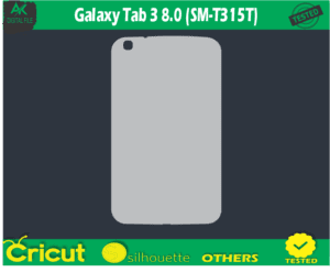 Galaxy Tab 3 8.0 (SM-T315T) Skin Template Vector