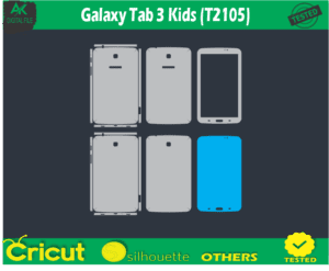 Galaxy Tab 3 Kids (T2105) Skin Template Vector