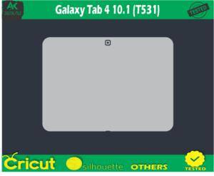 Galaxy Tab 4 10.1 (T531) Skin Template Vector