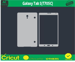 Galaxy Tab S(T705C) Skin Template Vector