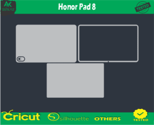 Honor Pad 8 Skin Vector Template