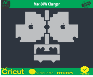 Mac 60W Charger skin vector Template