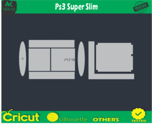 PS3 Super Slim Skin Vector Template