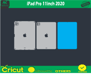 Apple iPad Pro 11inch 2020 Skin Template Vector