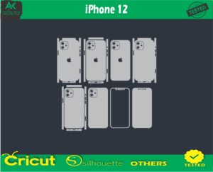 iPhone 12 Skin Vector Template