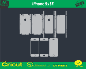 iPhone 5s SE Skin Vector Template