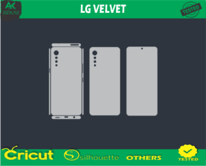 LG VELVET Skin Vector Template