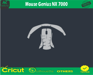 Mouse Genius NX 7000 skin vector template