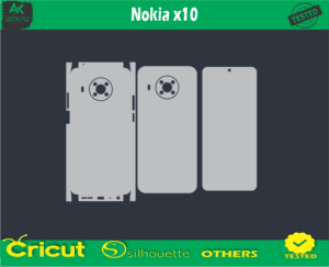 Nokia x10 Skin Vector Template