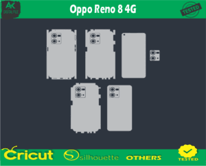 Oppo Reno 8 4G Skin Vector Template