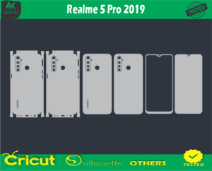 Realme 5 Pro 2019 Skin Vector Template cheep price