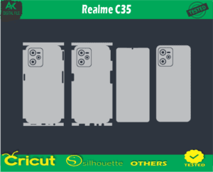Realme C35 Skin Vector Template