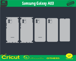 Samsung Galaxy A03 Skin Vector Template low price