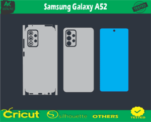 Samsung Galaxy A52 Skin Vector Template low price