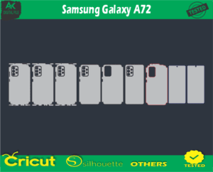 Samsung Galaxy A72 Skin Vector Template low price