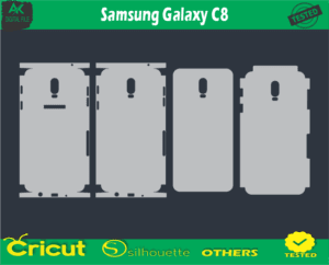 Samsung Galaxy C8 Skin Vector Template