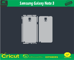 Samsung Galaxy Note 3 Skin Vector Template free for test