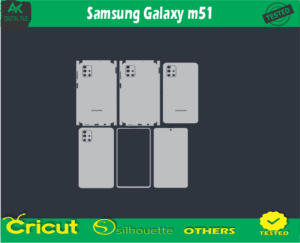 Samsung Galaxy m 51 Skin Vector Template