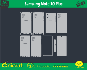 Samsung Note 10 Plus Skin Vector Template