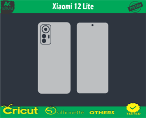 Xiaomi 12 Lite Skin Vector Template low price