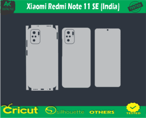 Xiaomi Redmi Note 11 SE (India) Skin Vector Template