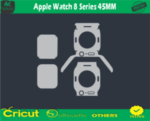 Apple Watch 8 Series 45MM Skin Vector Template low price