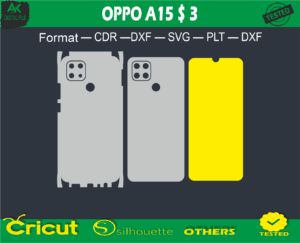 OPPO A15 Skin Vector Template low price
