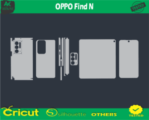 OPPO Find N Skin Vector Template low price