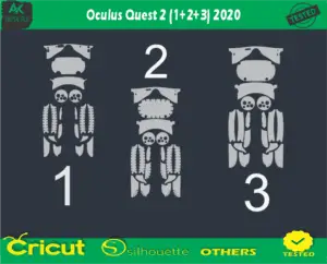 Oculus Quest 2 (1+2+3) 2020 Skin Vector Template