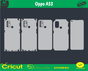 Oppo A53 Skin Vector Template low price