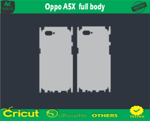 Oppo A5X full body Skin Vector Template low price