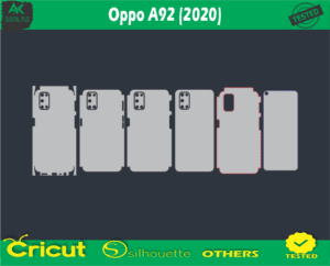 Oppo A92 (2020) Skin Vector Template low price