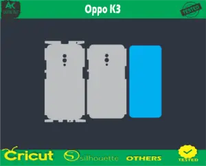 Oppo K3 Skin Vector Template low price