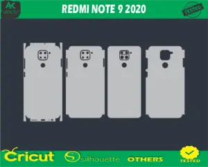 REDMI NOTE 9 2020 Skin Vector Template low price