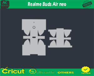Realme Buds Air neo Skin Vector Template low price
