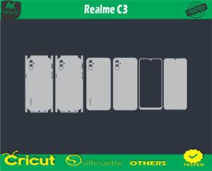 Realme C3 Skin Vector Template cheep price