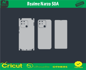 Realme Narzo 50A Skin Vector Template low price