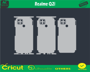 Realme Q2i Skin Vector Template low price