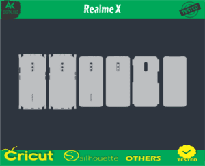 Realme X Skin Vector Template low price