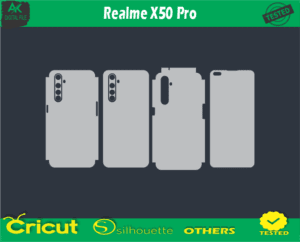 Realme X50 Pro Skin Vector Template low price