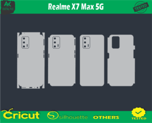 Realme X7 Max 5G Skin Vector Template low price