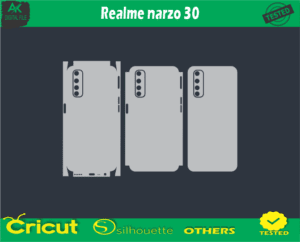 Realme narzo 30 Skin Vector Template low price