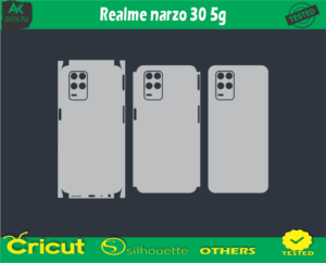 Realme narzo 30 5g Skin Vector Template low price